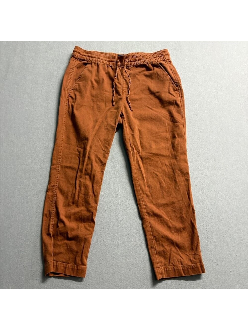 Gap Mens Pants Medium Brown Cotton Rayon Blend Elastic Waist Drawstring Jogger